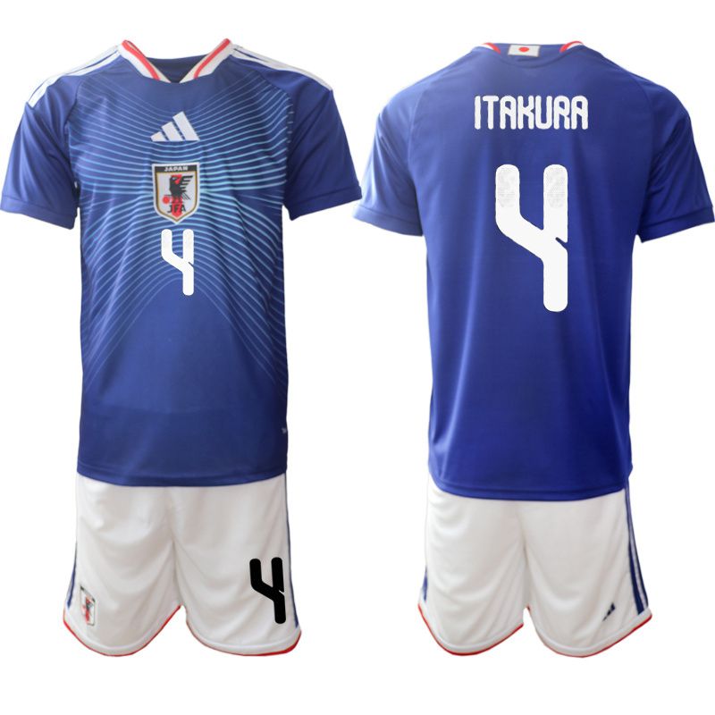 Men 2026 World Cup National Team Japan home blue #4 Soccer Jersey